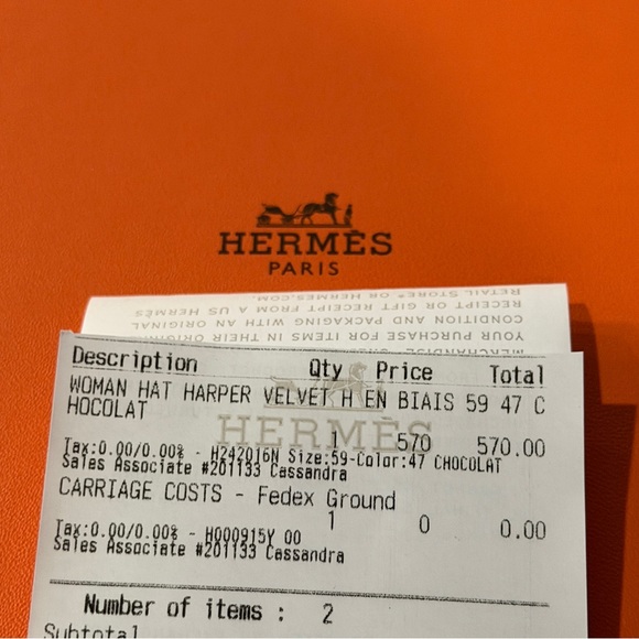 Hermes Dark Brown Houndstooth Hat - Picture 4 of 4